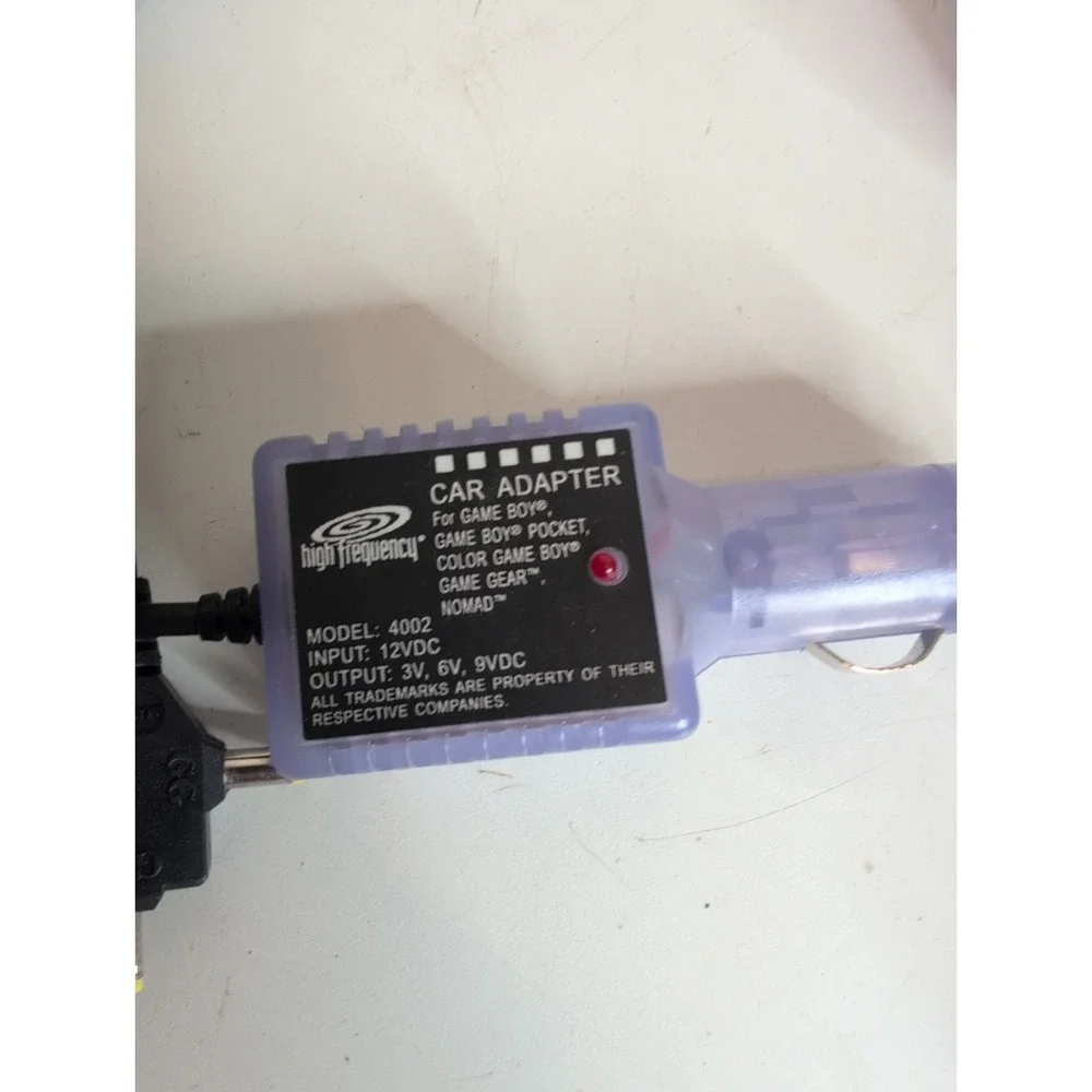 Game Boy Color Purple AC/DC adapter Charger D35-03-200 + Car Charger 4002